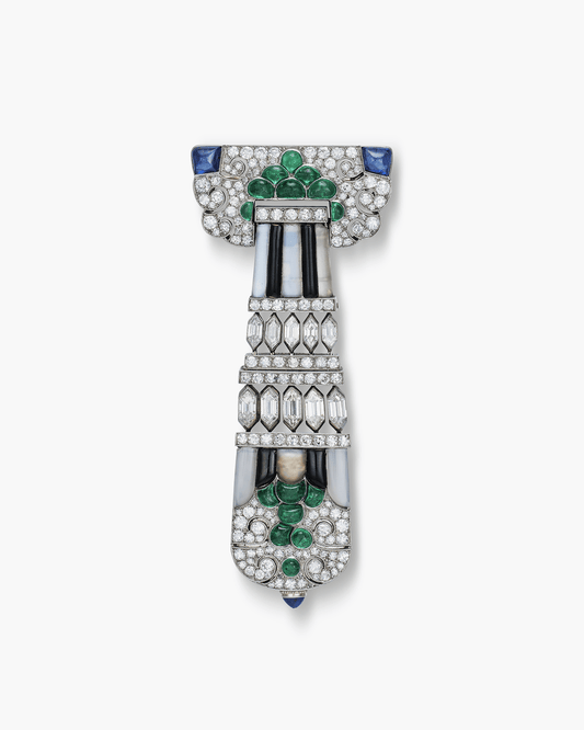 Art Deco Lapel Watch by Lacloche Frères