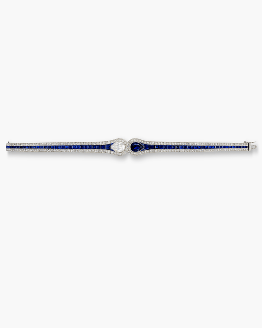 Art Deco Sapphire and Diamond Bracelet by Coven-Lacloche