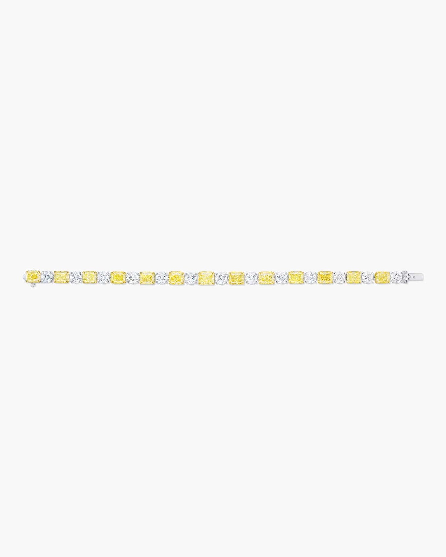 Radiant Cut Yellow and White Diamond Bracelet (1.00 carat)