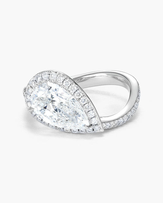 2.02 carat Pear Shape Diamond Ring