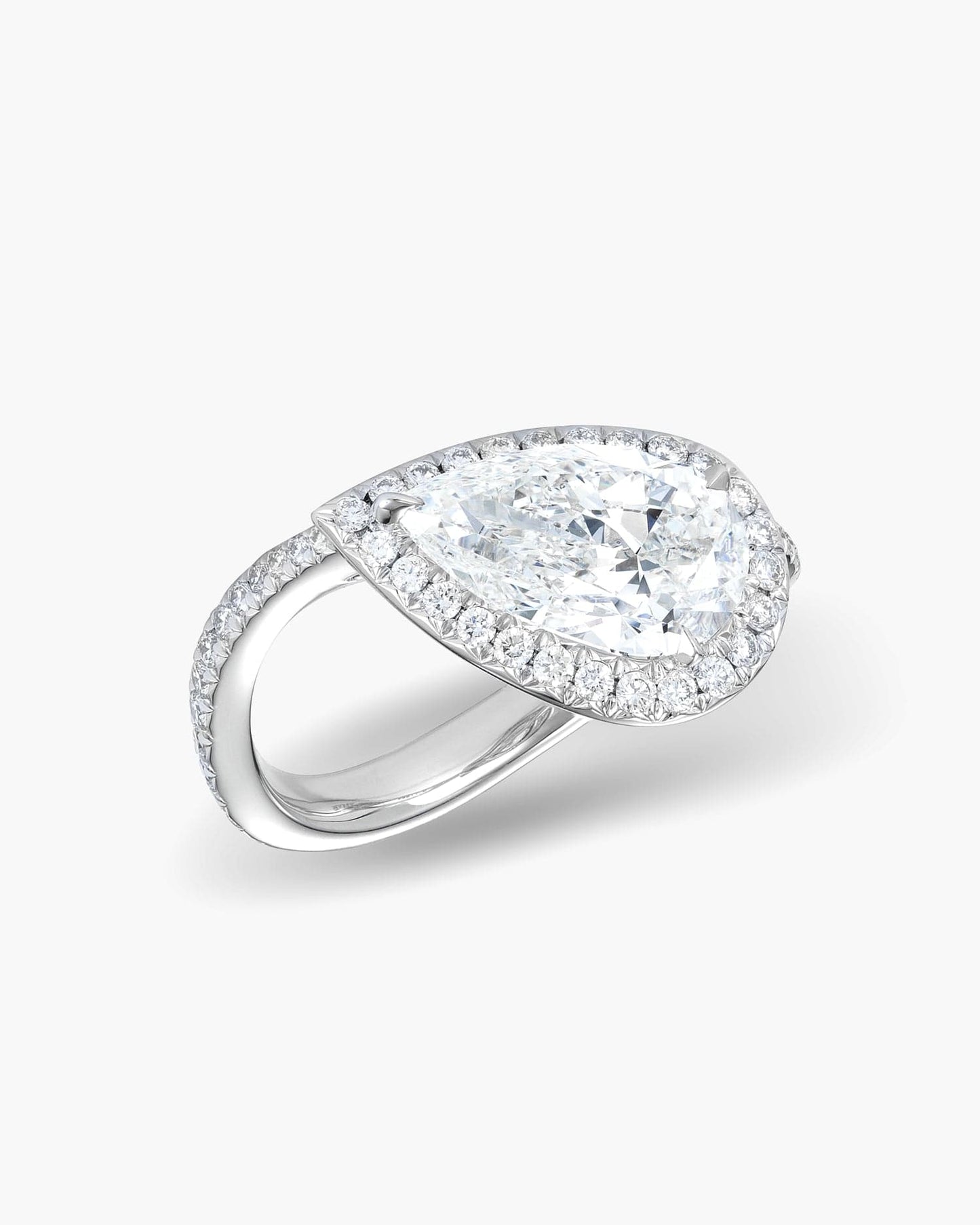 2.02 carat Pear Shape Diamond Ring