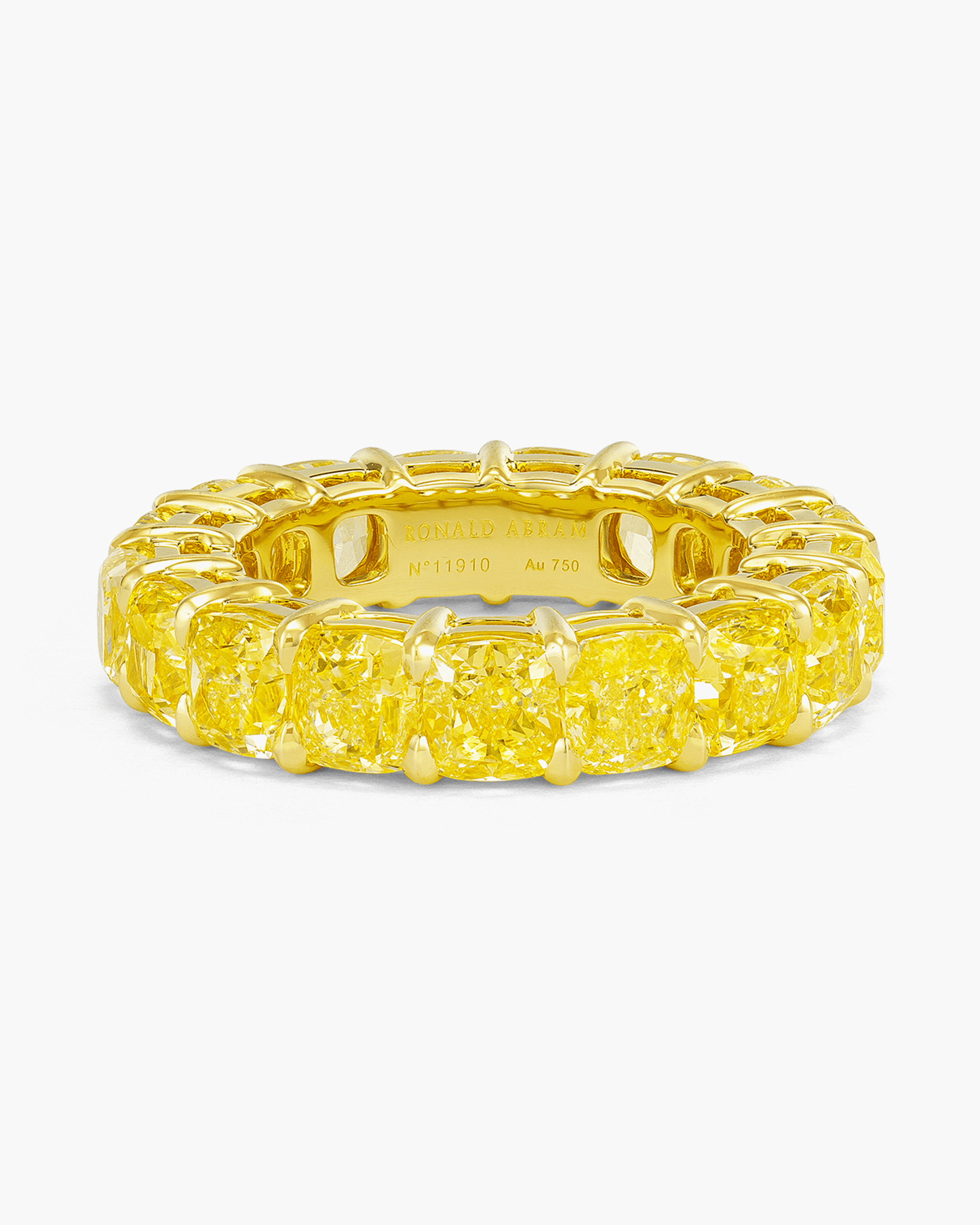Cushion Cut Coloured Diamond Eternity Ring (0.50 carat)
