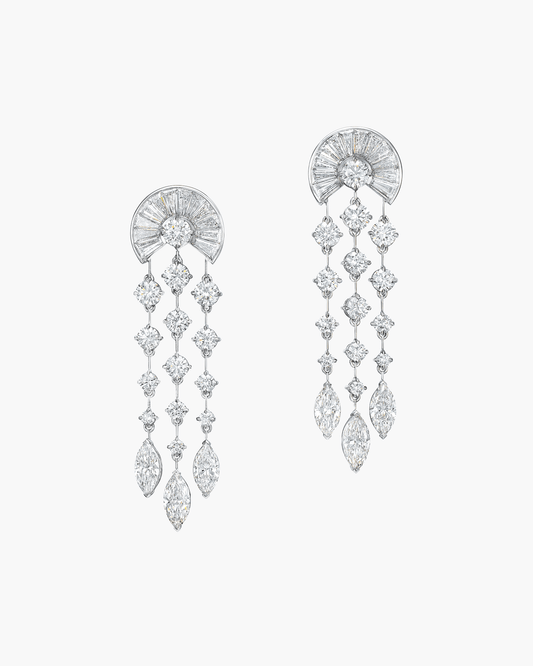 4.36 carat Marquise Shape Diamond Earrings