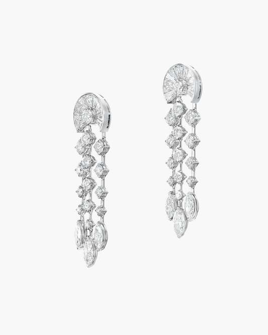 4.36 carat Marquise Shape Diamond Earrings
