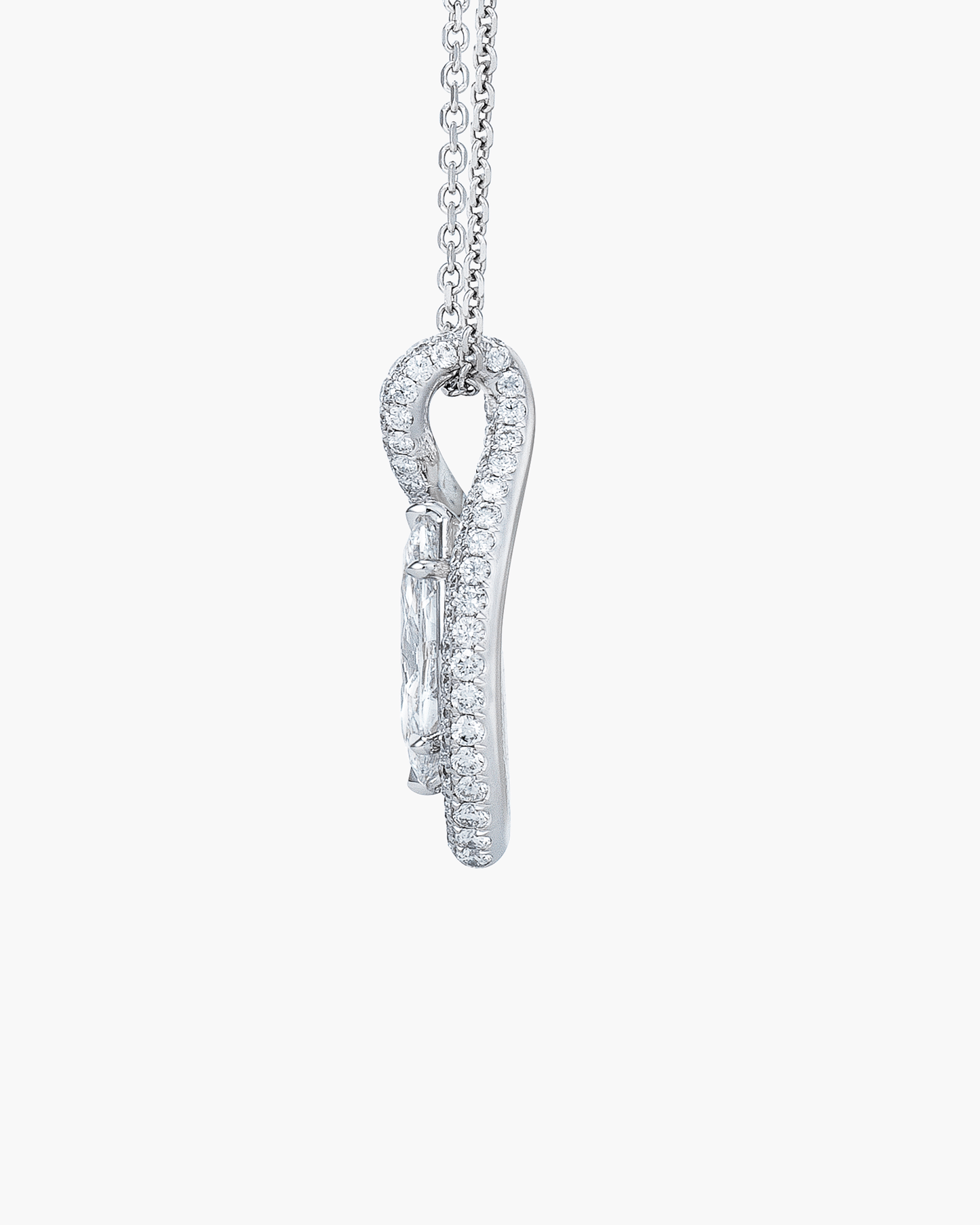 1.02 carat Marquise Shape Diamond Pendant Necklace
