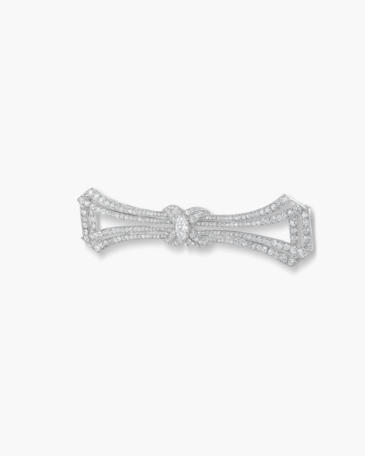 Art Deco Diamond Buckle Brooch by Cartier