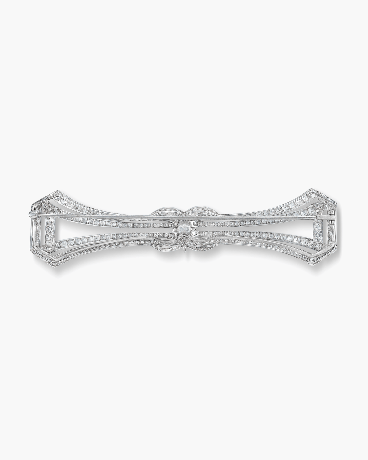 Art Deco Diamond Buckle Brooch by Cartier