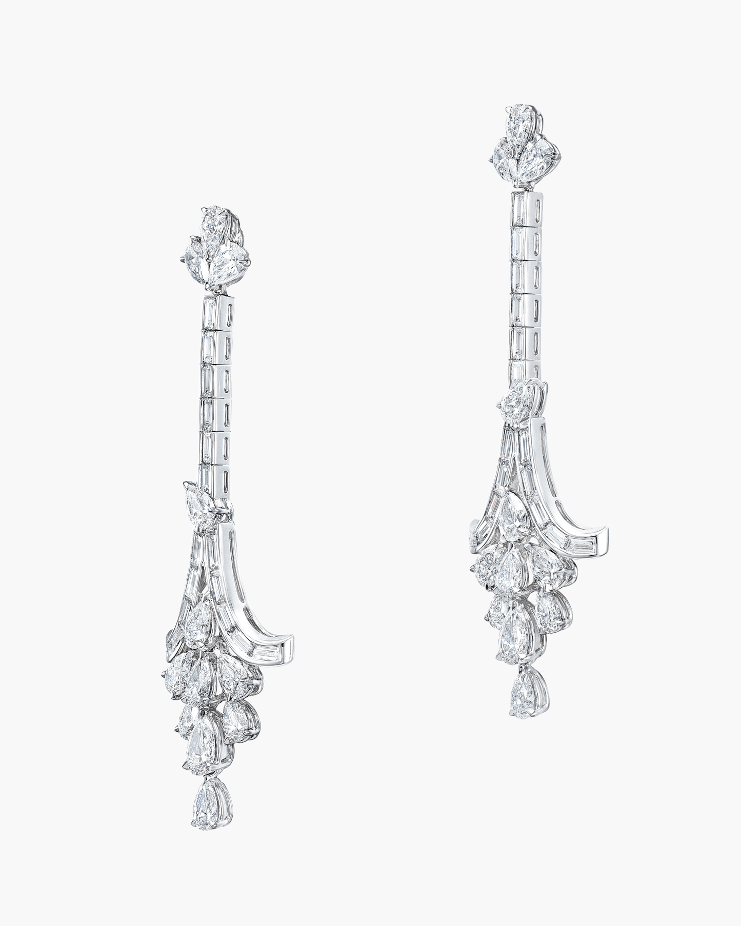 White Diamond Earrings