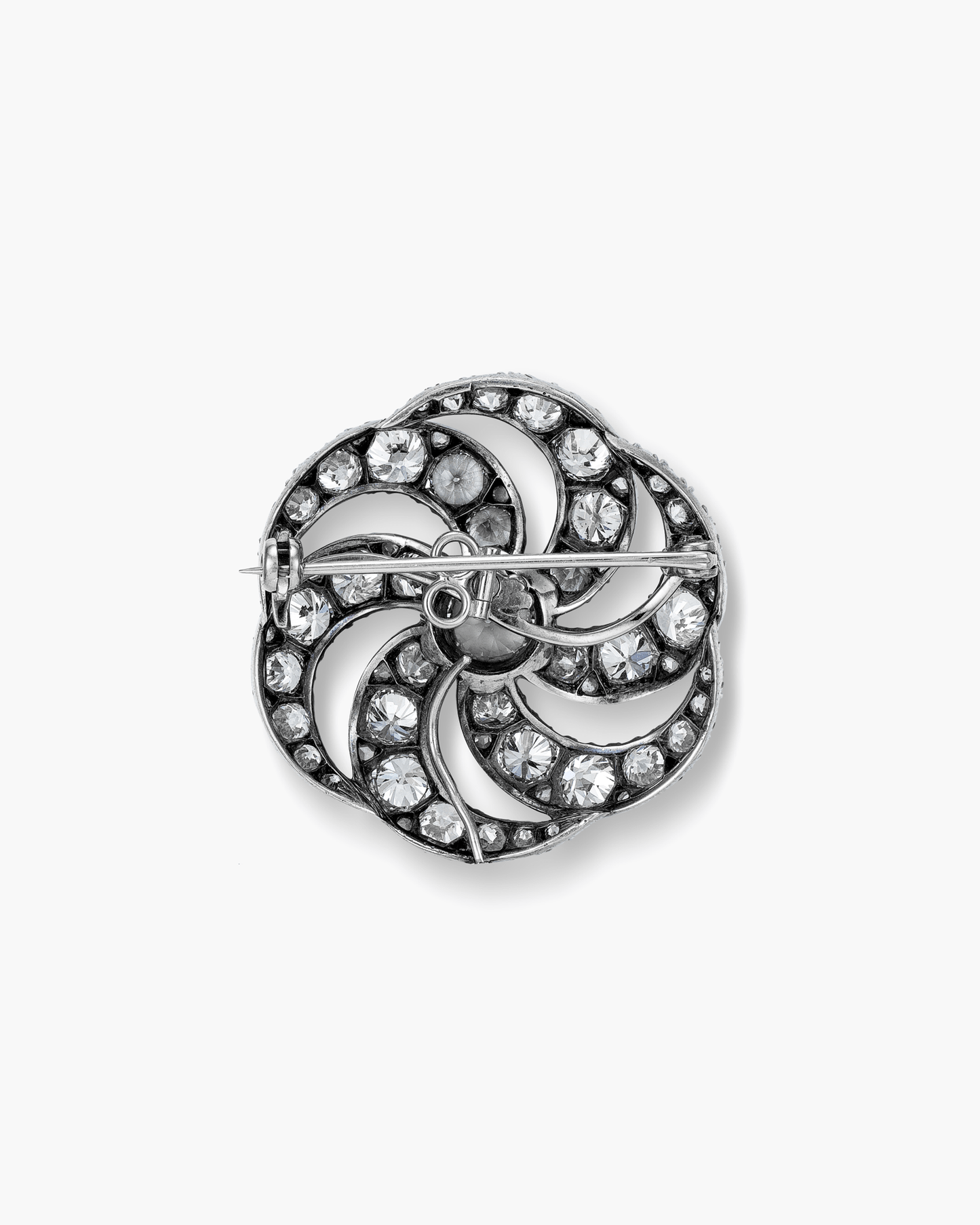 Victorian Diamond Catherine Wheel Brooch