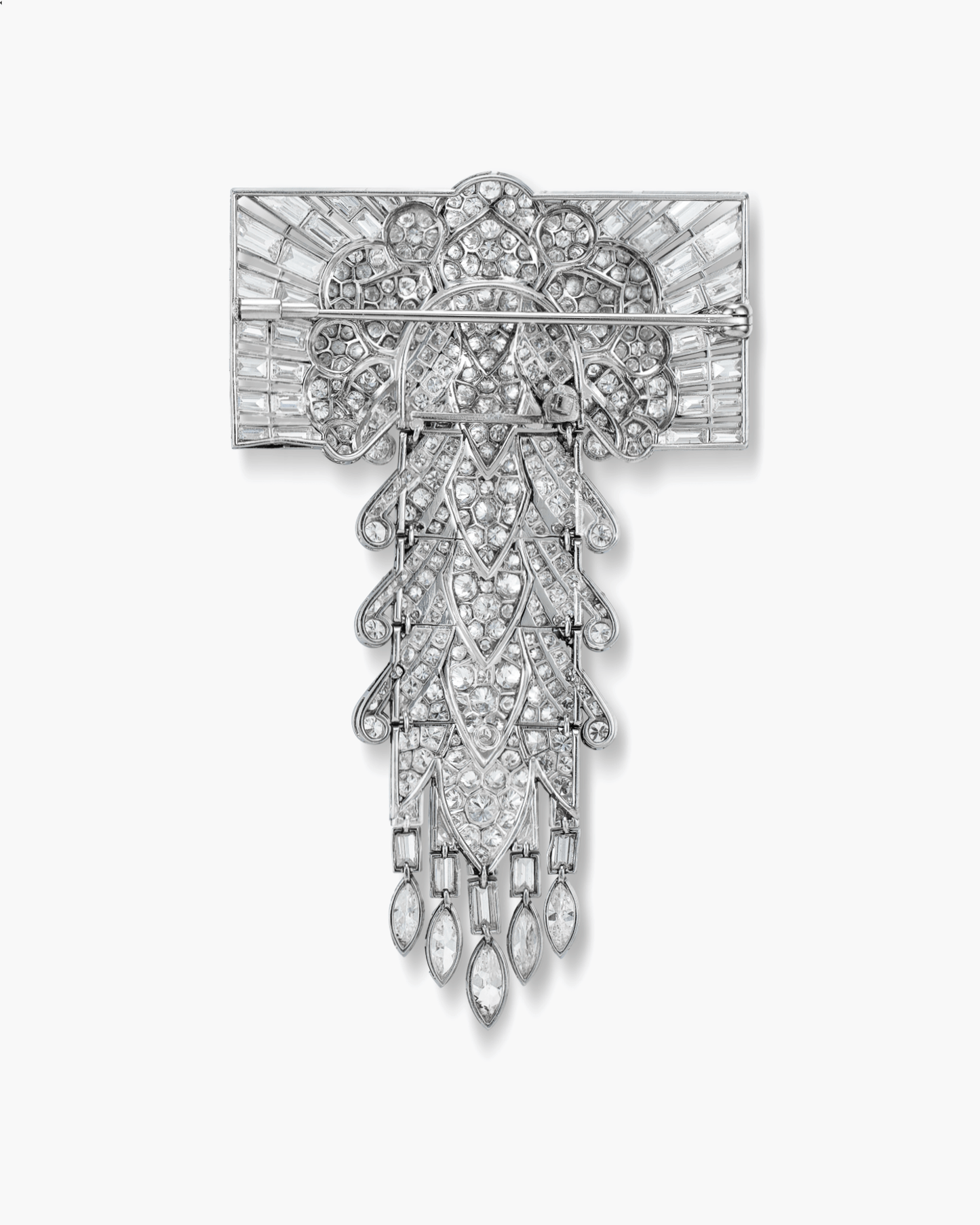 Art Deco Diamond Fountain Brooch