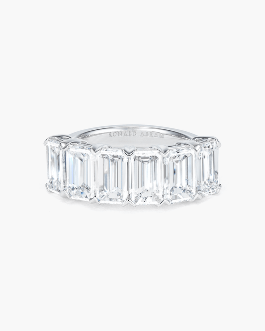 Emerald Cut Diamond Half Eternity Ring (0.70 carat)