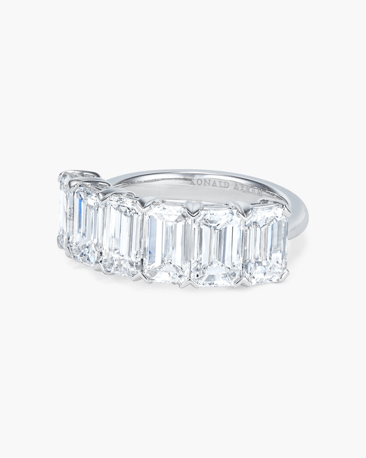 Emerald Cut Diamond Half Eternity Ring (0.70 carat)