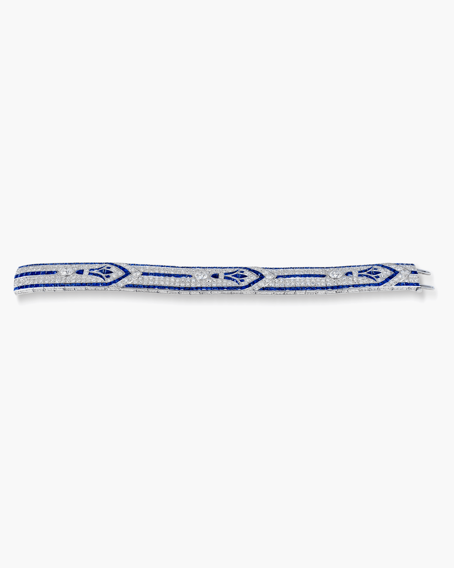 Art Deco Diamond and Sapphire Bracelet by Marcus & Co.