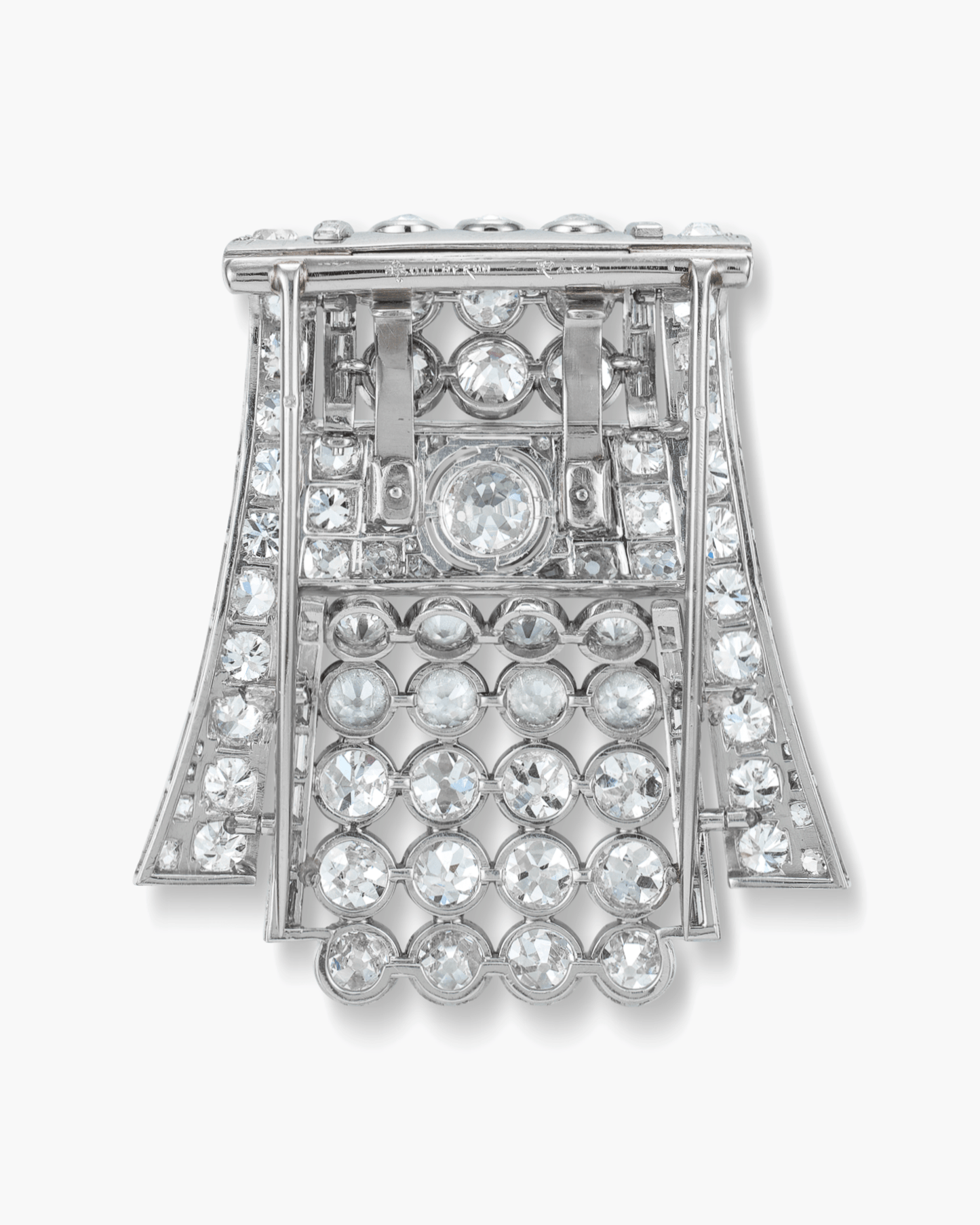 Art Deco Diamond Cascade Brooch by Boucheron