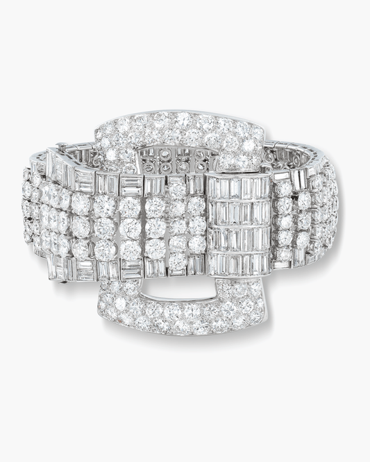 Art Deco Diamond Belt Bracelet by Drayson