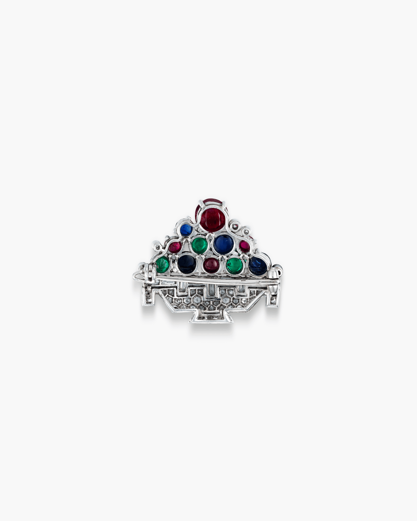 Art Deco Gem Set and Diamond Giardinetto Brooch by Boucheron