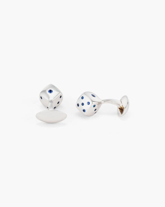 Sapphire Dice Cufflinks