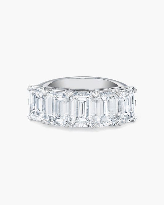 Emerald Cut Diamond Half Eternity Ring (1.00 carat)