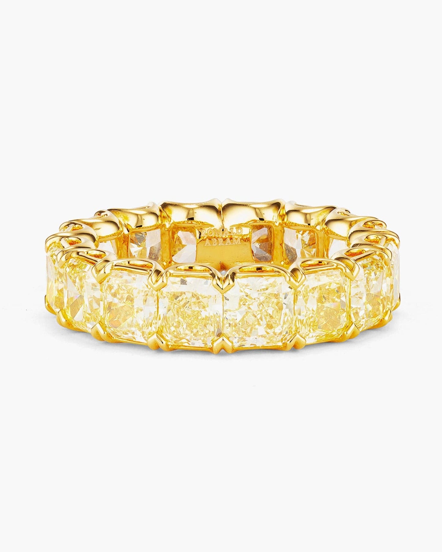 Radiant Cut Fancy Yellow Diamond Eternity Ring (0.50 carat)
