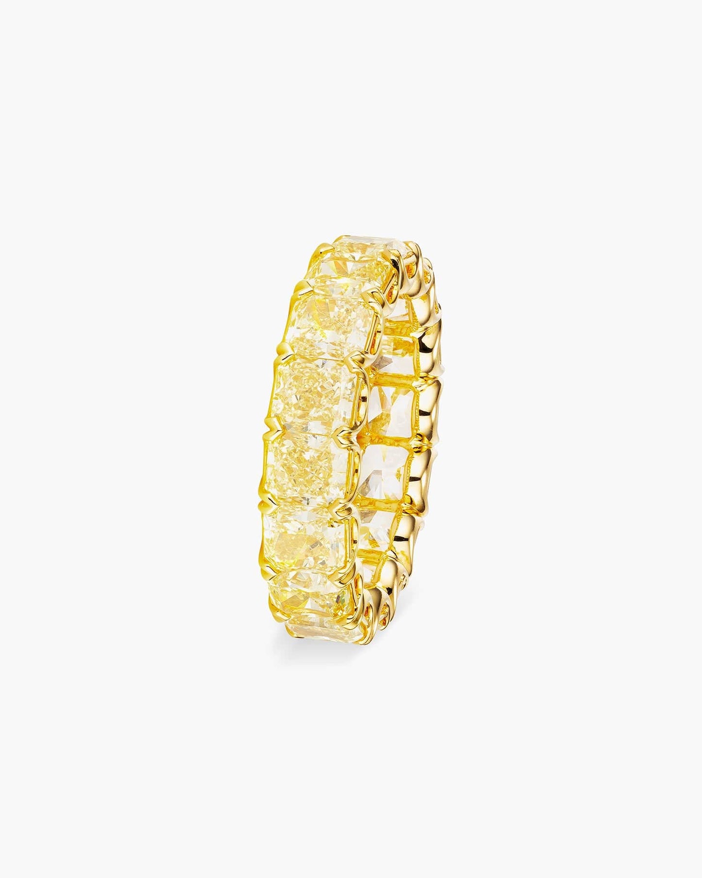 Radiant Cut Fancy Yellow Diamond Eternity Ring (0.50 carat)