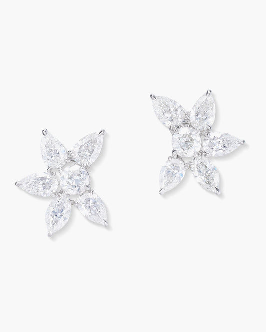 Diamond Cluster Earrings