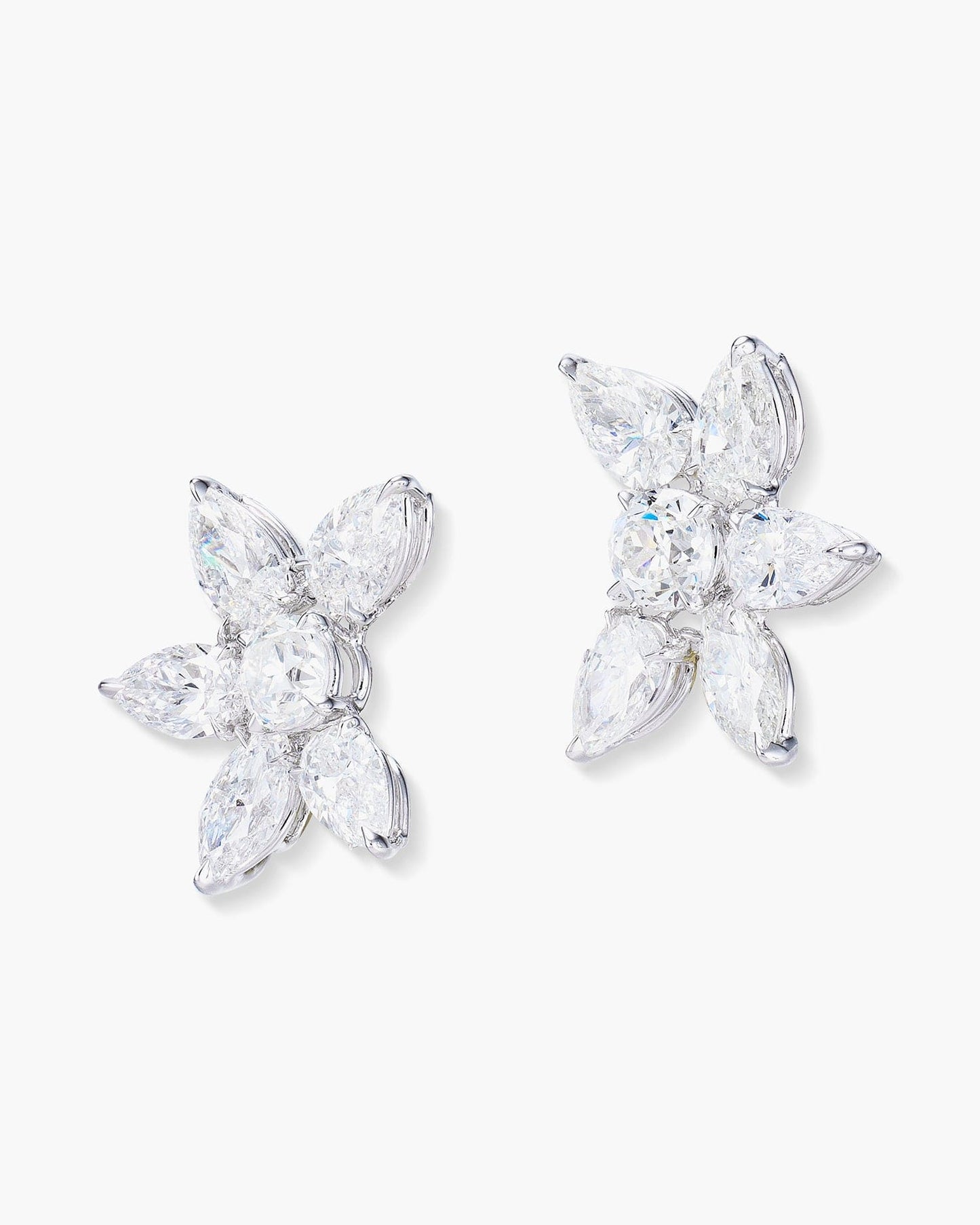 Diamond Cluster Earrings