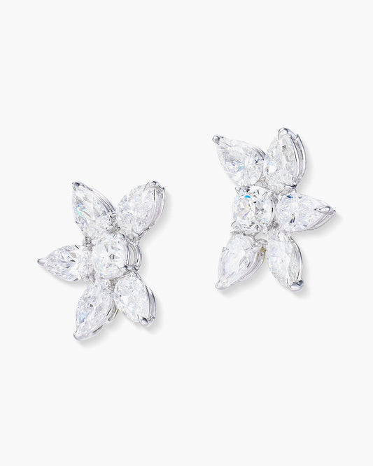 Diamond Cluster Earrings