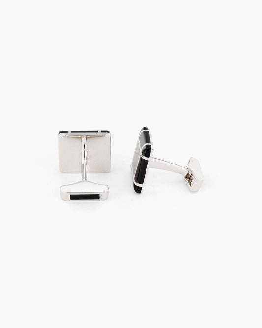 Black Mother of Pearl Checkerboard Cufflinks