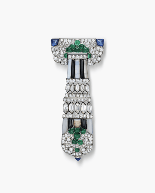 Art Deco Lapel Watch by Lacloche Frères