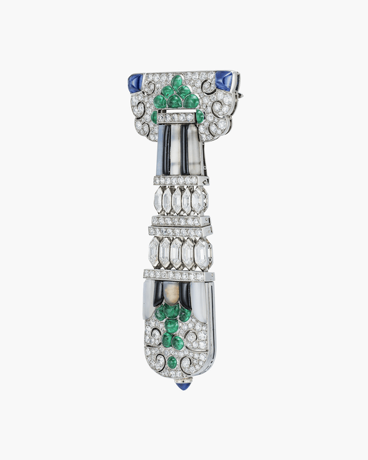 Art Deco Lapel Watch by Lacloche Frères