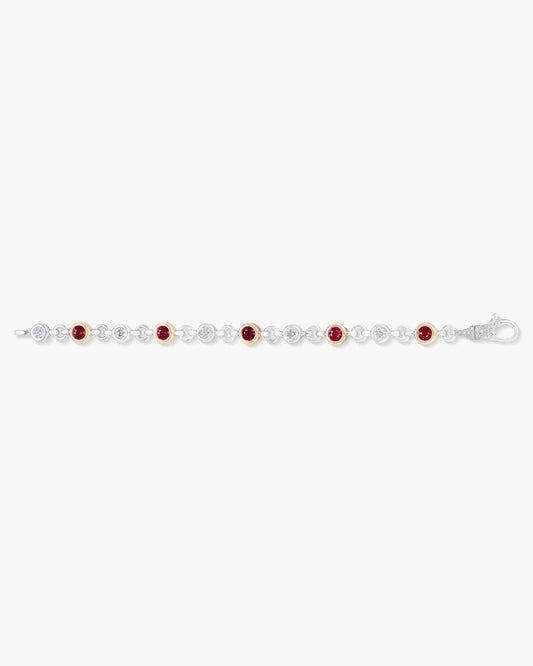 Burmese Ruby and Diamond Bracelet