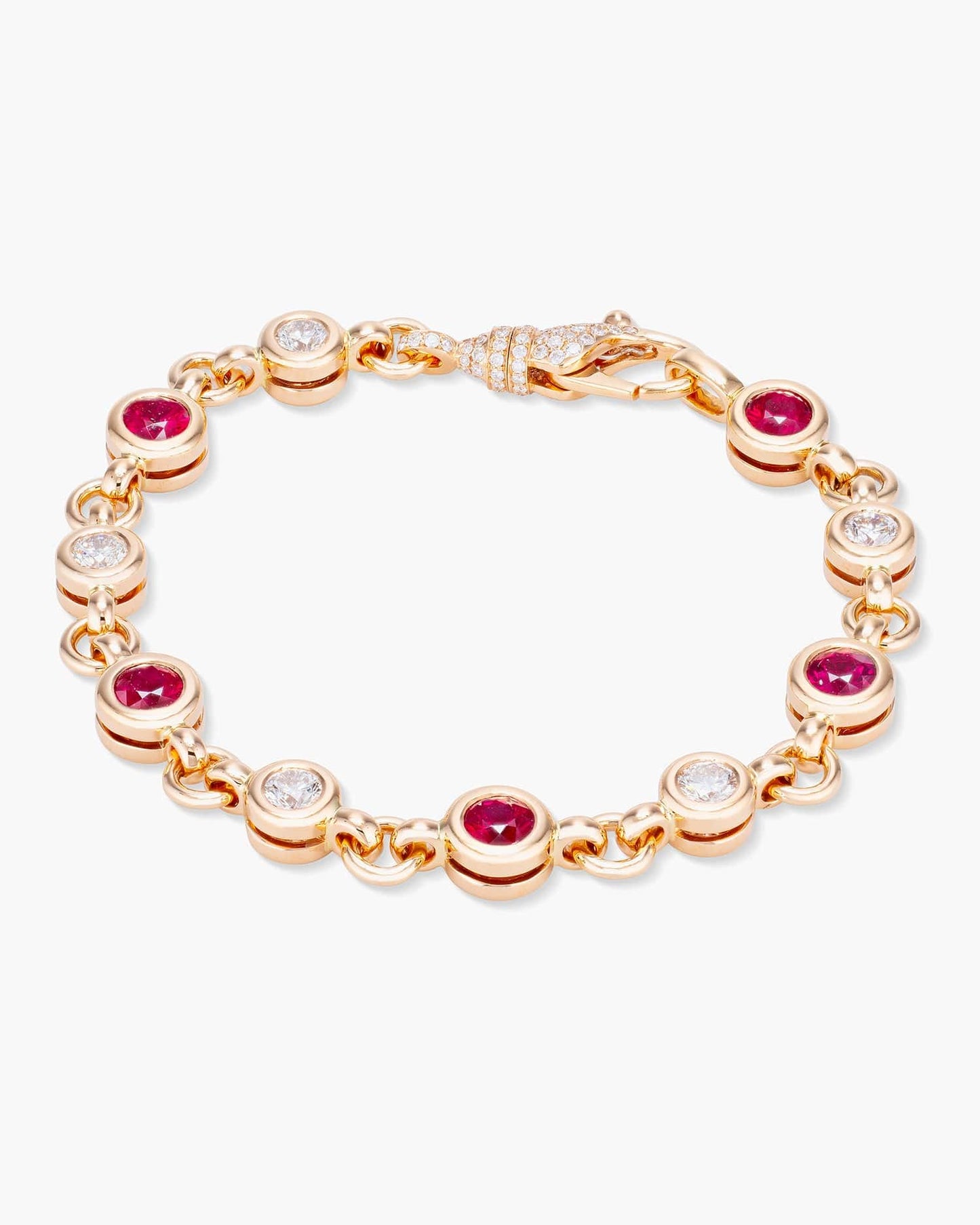 Burmese Ruby and Diamond Bracelet