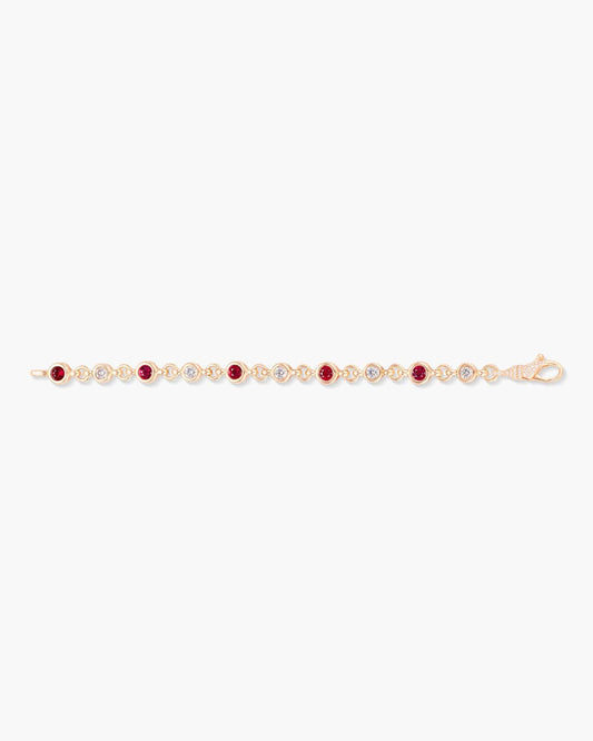 Burmese Ruby and Diamond Bracelet