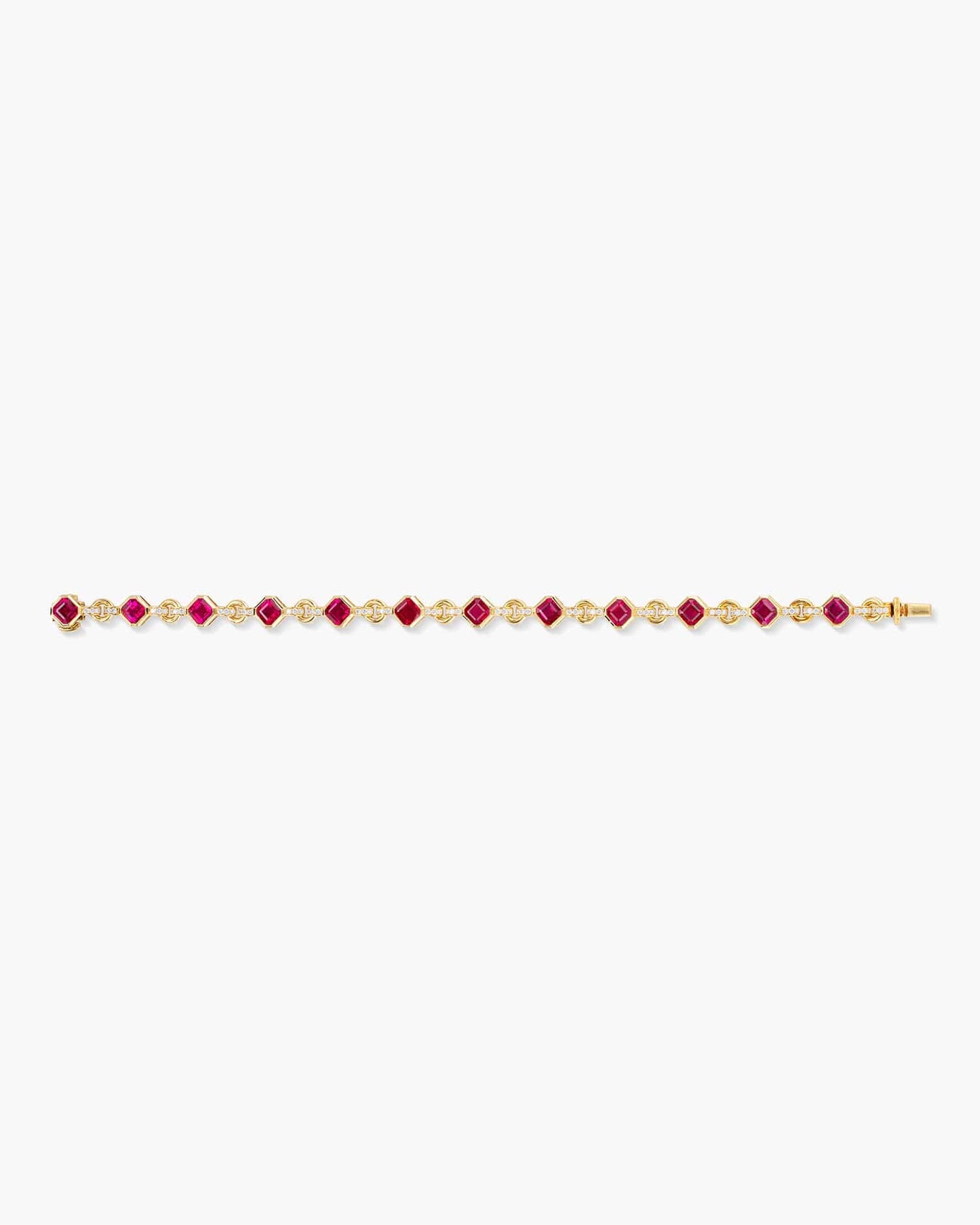 Burmese Ruby and Diamond Bracelet