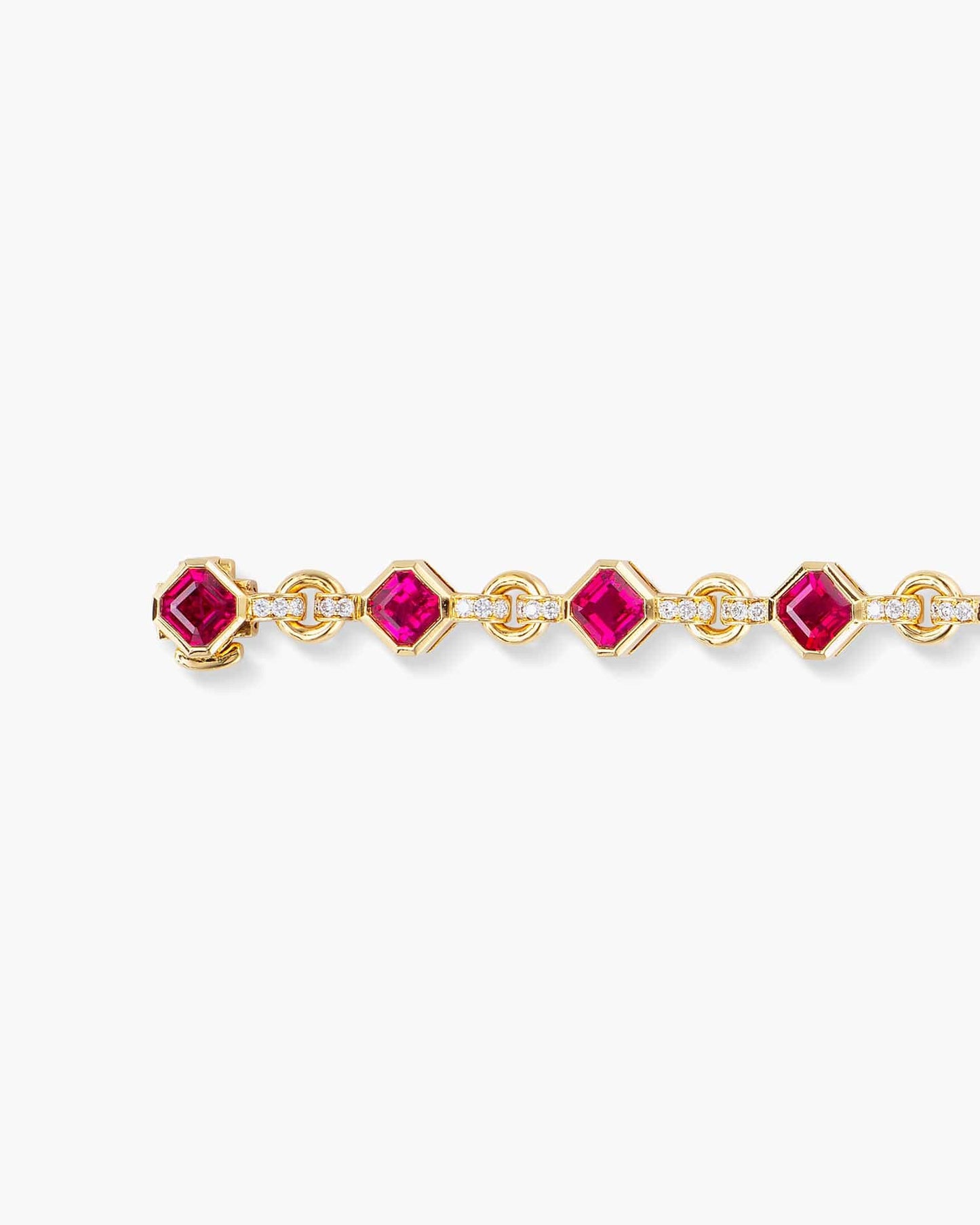 Burmese Ruby and Diamond Bracelet