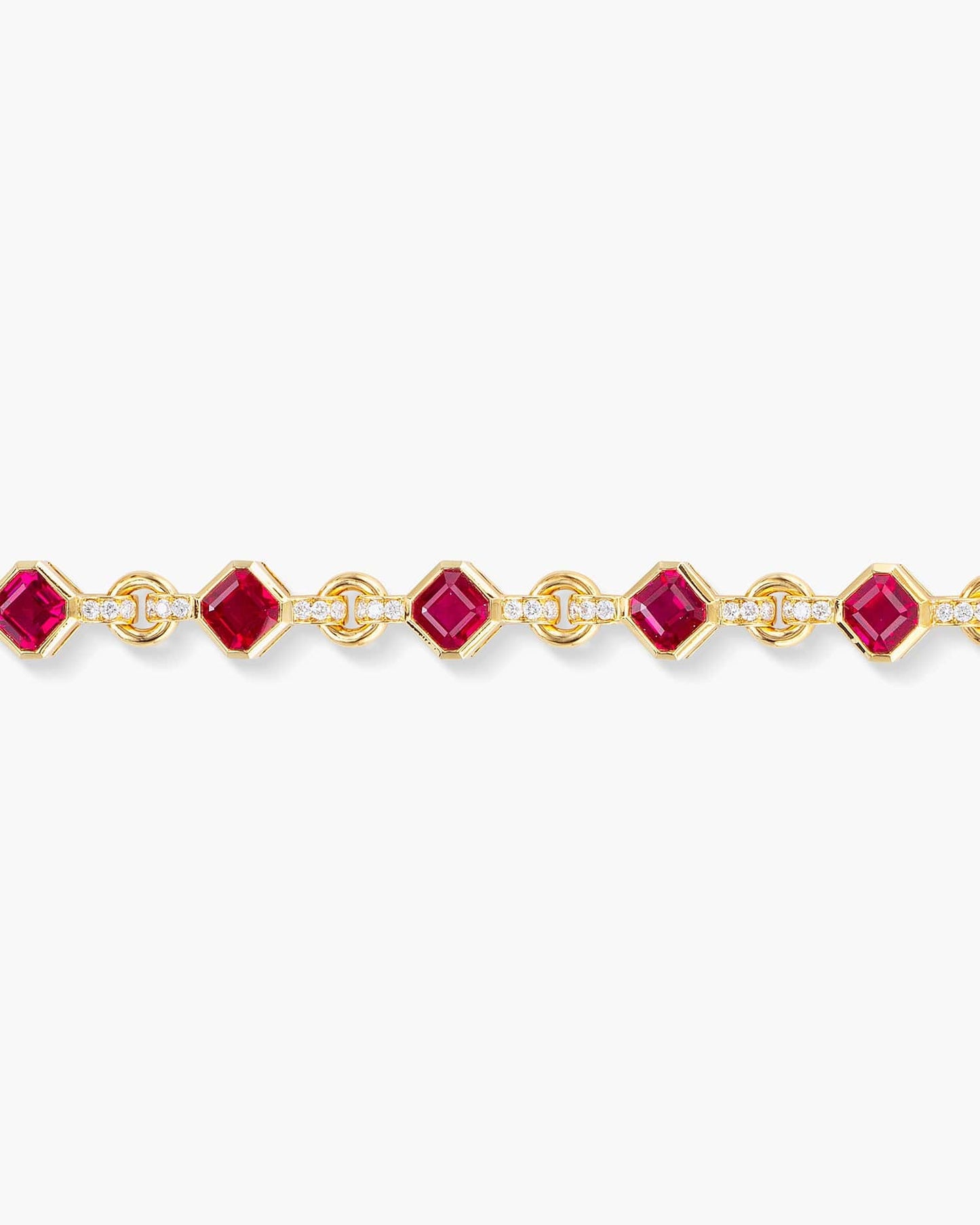 Burmese Ruby and Diamond Bracelet