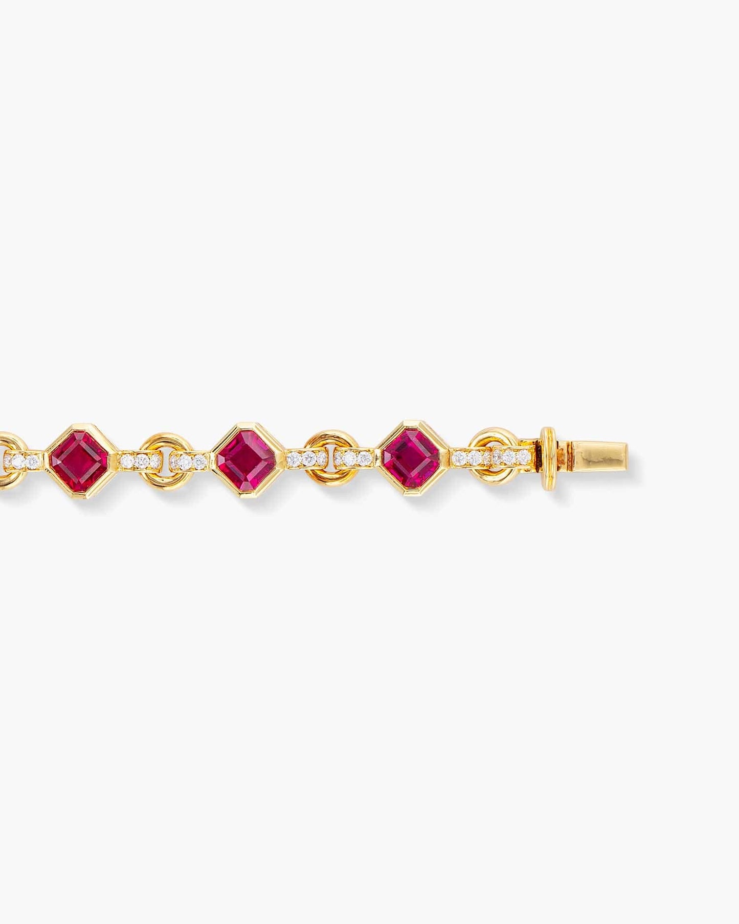 Burmese Ruby and Diamond Bracelet