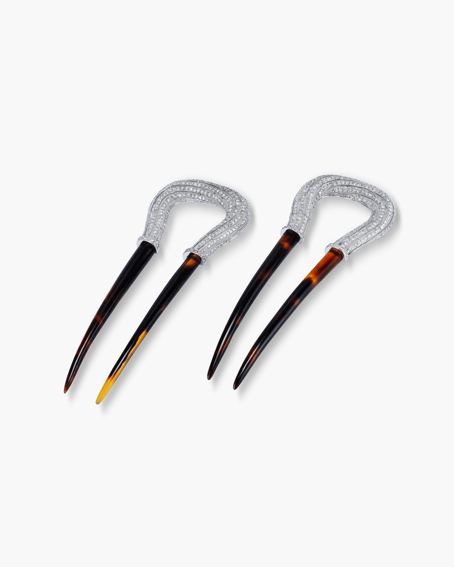 Edwardian Diamond and Tortoise Shell Hair Combs by Boucheron
