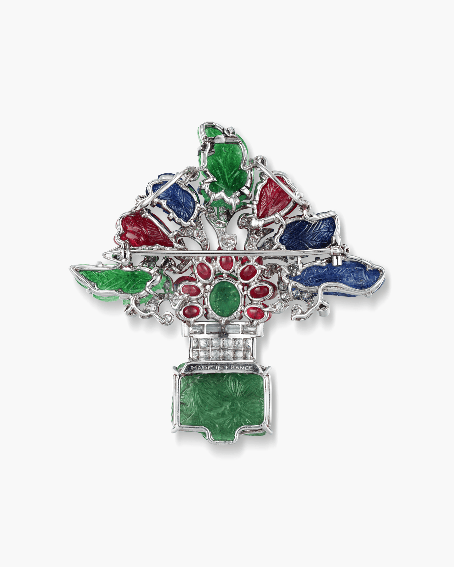 Art Deco Multi-Gem Tutti Frutti Brooch