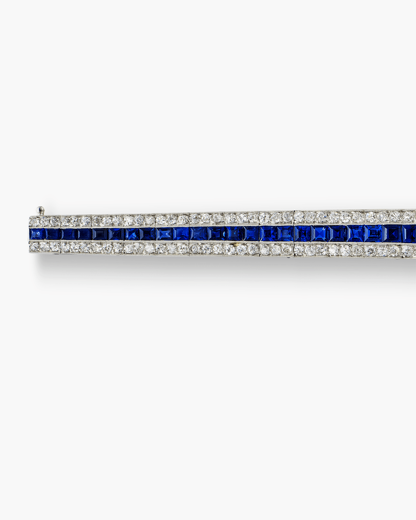 Art Deco Diamond and Sapphire Bracelet by Lacloche