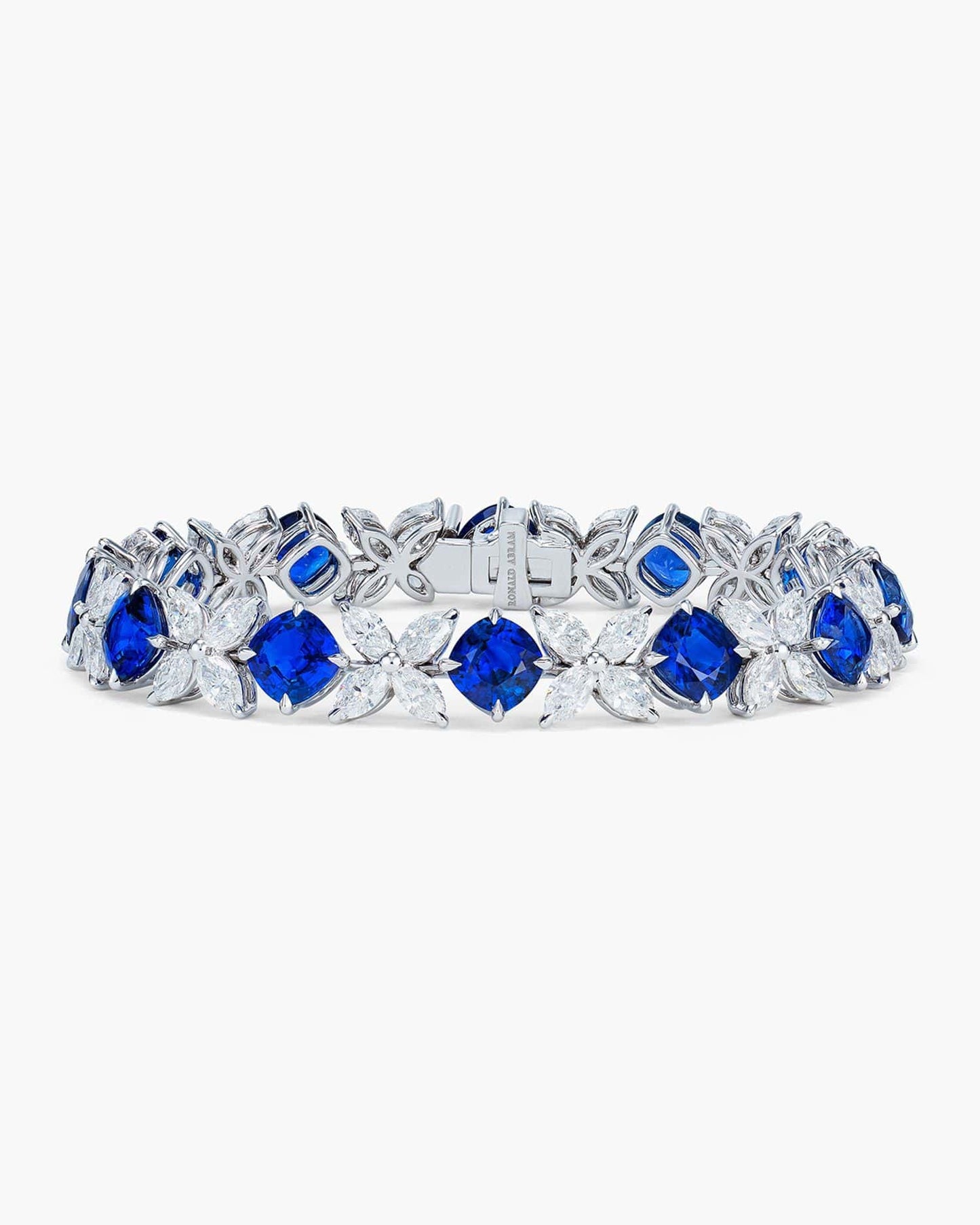 Cushion Cut Sapphire and Diamond Bracelet (1.18 carat)
