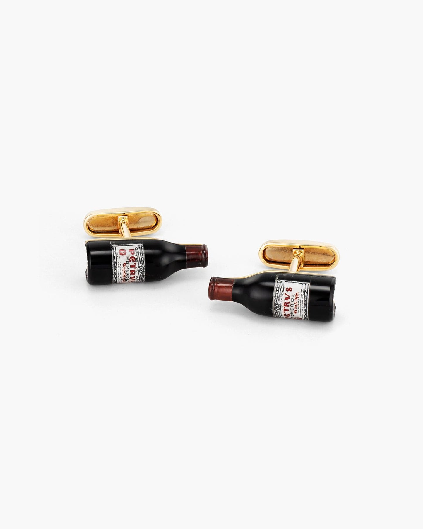 Hand Painted Wine Bottle Cufflinks