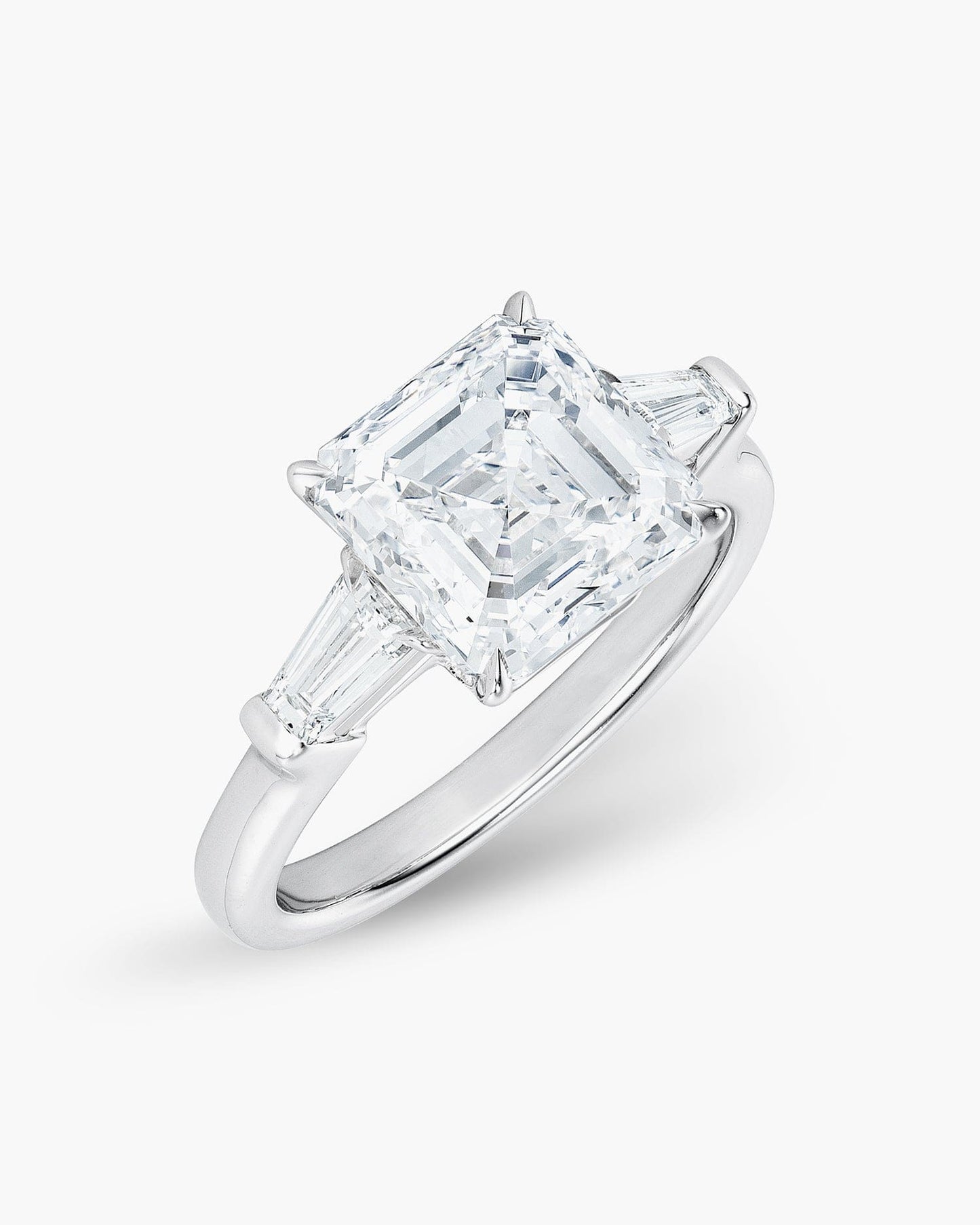 3.51 carat Asscher Cut Diamond Ring