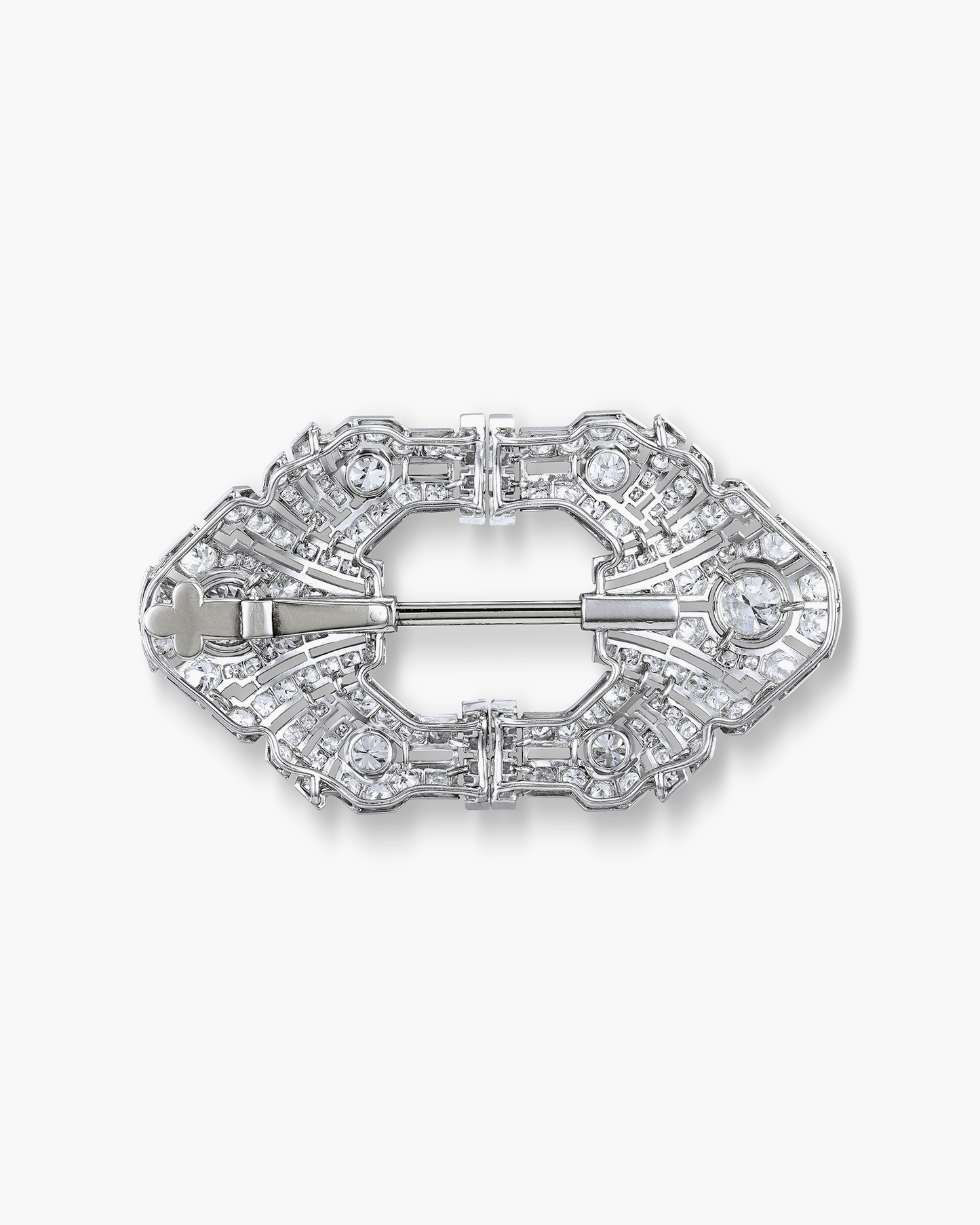 Art Deco Diamond Jabot pin