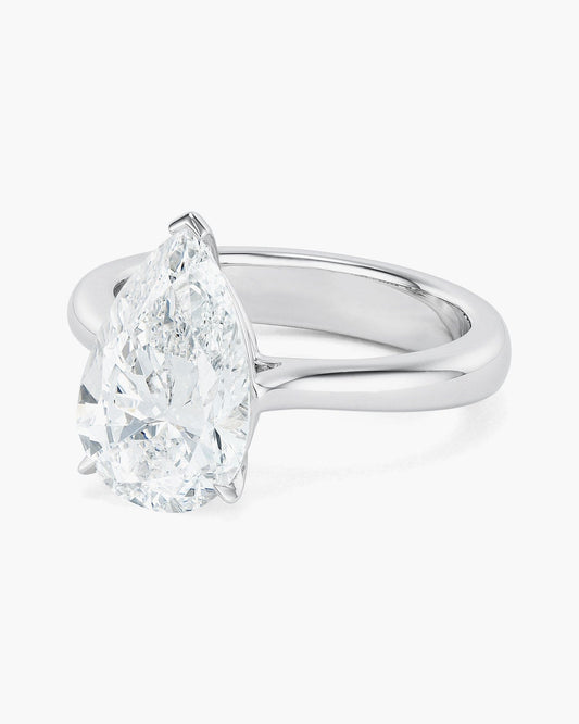 3.24 carat Pear Shape Diamond Ring