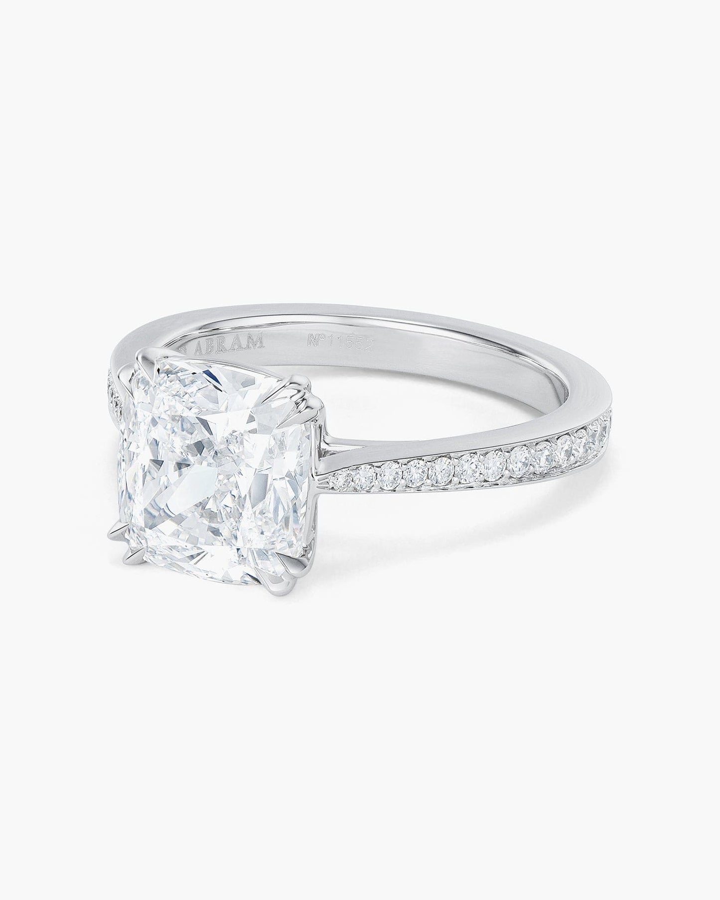 3.12 carat Cushion Cut Diamond Ring