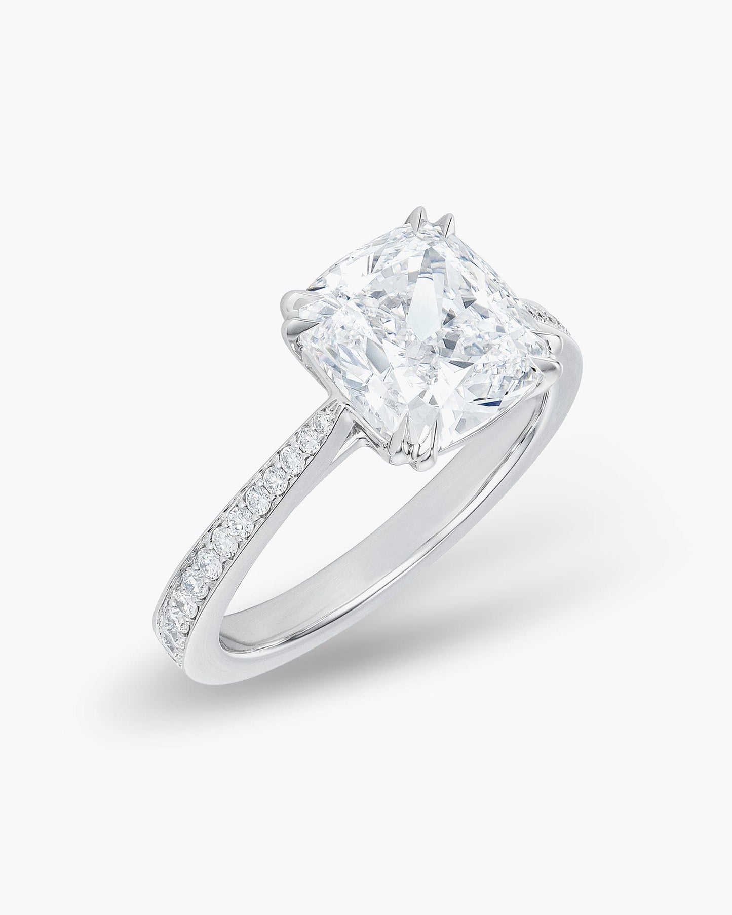 3.12 carat Cushion Cut Diamond Ring
