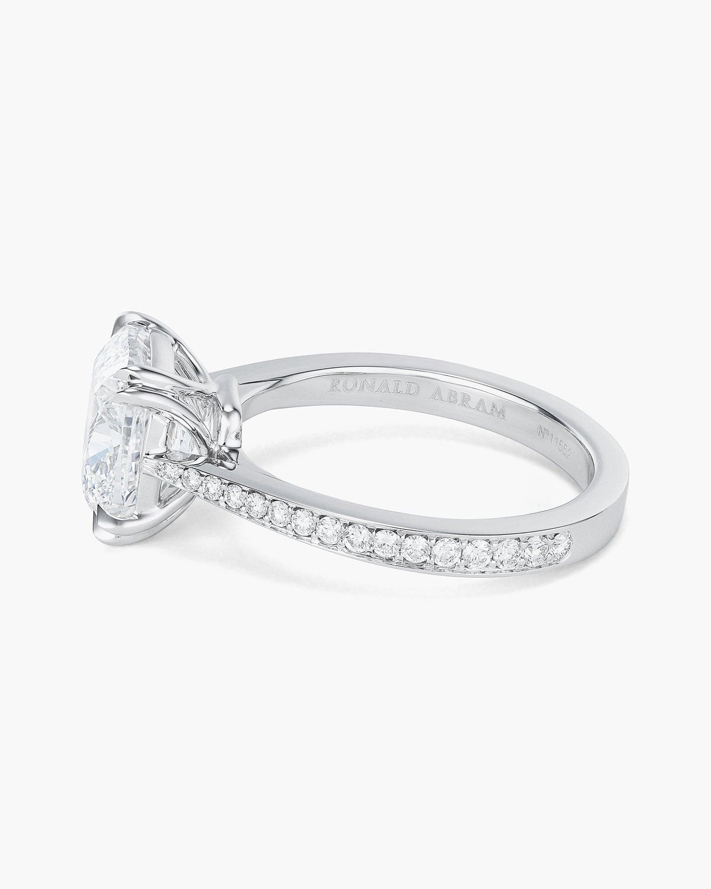 3.12 carat Cushion Cut Diamond Ring