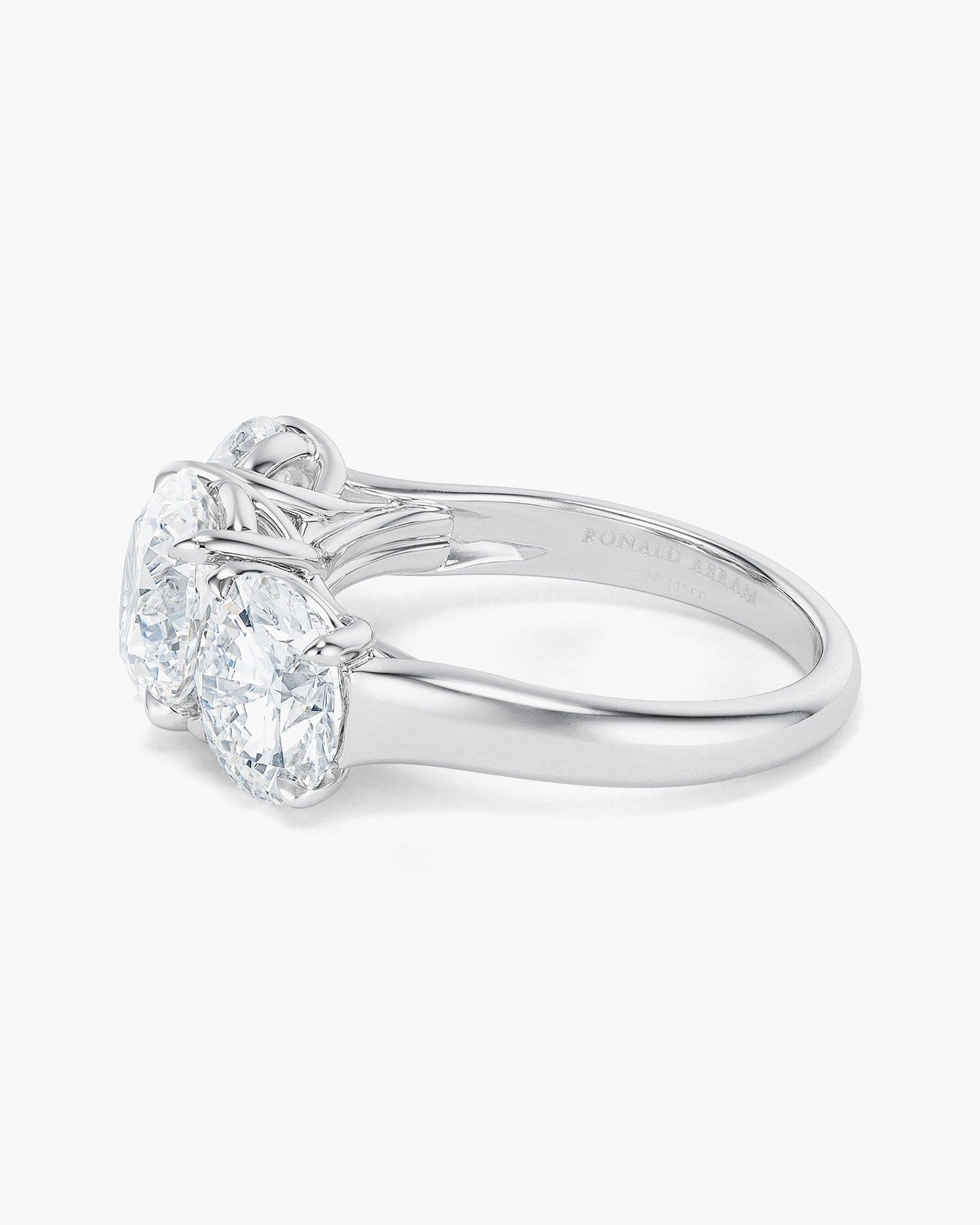 Three-Stone Round Brilliant Cut Diamond Ring