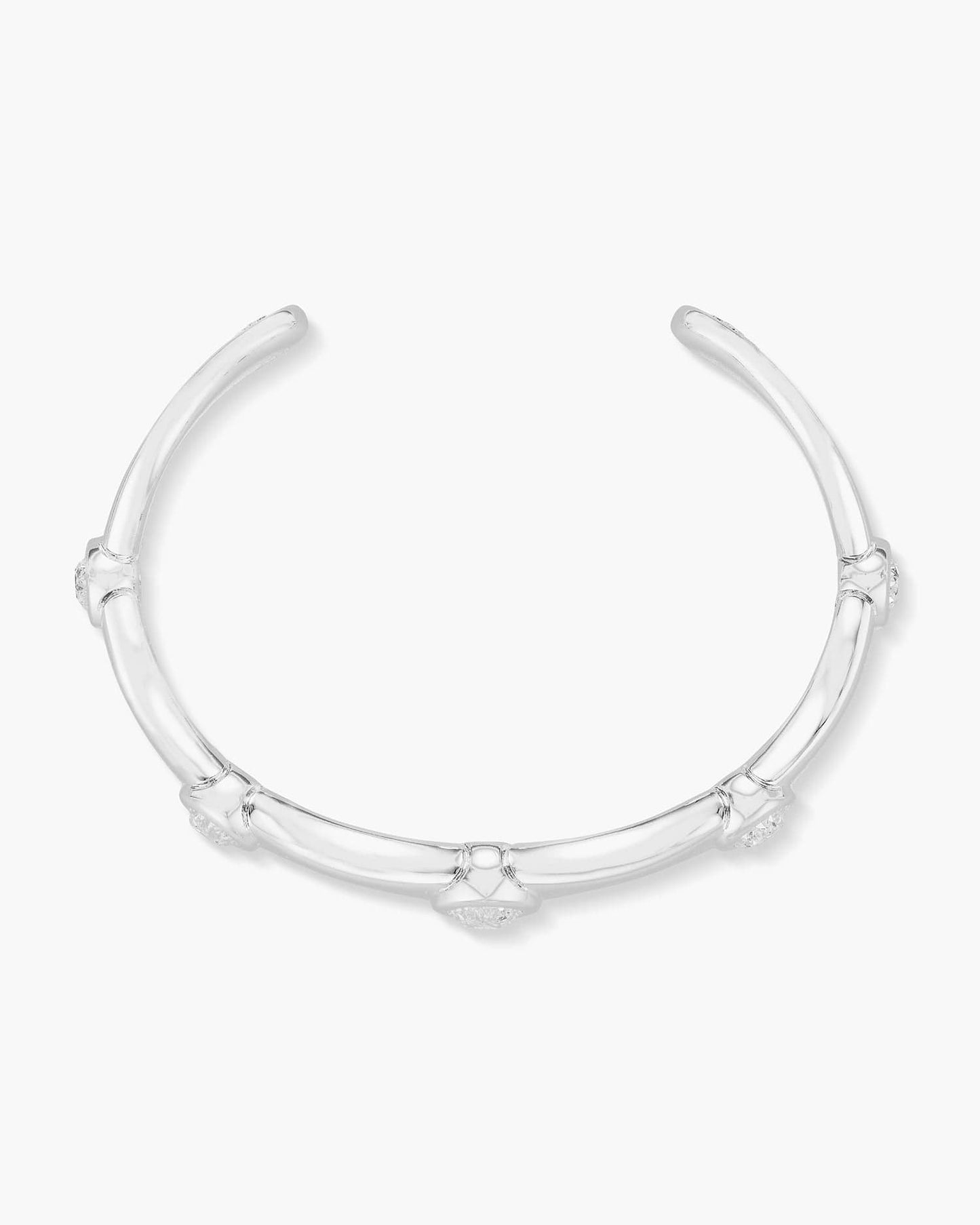 Old European Cut Diamond Bamboo Bangle